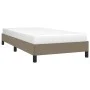 Taupe gray fabric bed frame 90x190 cm by vidaXL, Beds and slatted bases - Ref: Foro24-346684, Price: 77,42 €, Discount: %