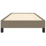 Taupe gray fabric bed frame 90x190 cm by vidaXL, Beds and slatted bases - Ref: Foro24-346684, Price: 77,42 €, Discount: %