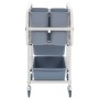 Küchenwagen mit Plastikbehältern 82x43,5x93 cm von vidaXL, Küchen- und Speisewagen - Ref: Foro24-50918, Preis: 132,37 €, Raba...