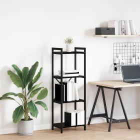 Estantería Roble negro 40 x 30 x 118 cm Madera contrachapada en Librerías y estanterías | Comprar online en Foro24