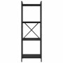 Estantería Roble negro 40 x 30 x 118 cm Madera contrachapada