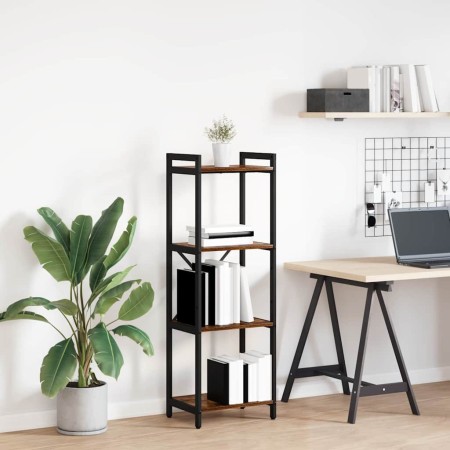 Estantería Roble ahumado 40 x 30 x 118 cm Madera contrachapada