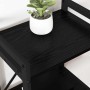 Estantería Roble negro 40 x 30 x 83 cm Madera contrachapada