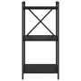 Estantería Roble negro 40 x 30 x 83 cm Madera contrachapada