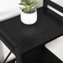 Estantería Roble negro 40 x 30 x 48.5 cm Madera contrachapada