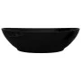 Ovales Waschbecken aus schwarzer Keramik 40x33 cm von vidaXL, Sinkt - Ref: Foro24-140675, Preis: 55,28 €, Rabatt: %