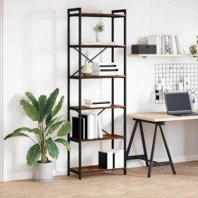 Estantería Roble ahumado 60 x 30 x 188 cm Madera contrachapada en Librerías y estanterías | Comprar online en Foro24