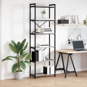 Estantería Gris sonoma 60 x 30 x 188 cm Madera contrachapada