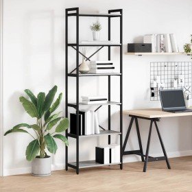 Estantería Gris sonoma 60 x 30 x 188 cm Madera contrachapada en Librerías y estanterías | Comprar online en Foro24