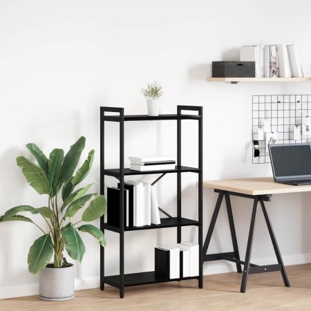 Estantería Roble negro 60 x 30 x 118 cm Madera contrachapada