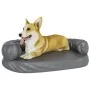 Cama para perros de espuma cuero sintético gris 75x53 cm de vidaXL, Camas para perros - Ref: Foro24-171317, Precio: 58,30 €, ...
