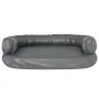 Cama para perros de espuma cuero sintético gris 75x53 cm de vidaXL, Camas para perros - Ref: Foro24-171317, Precio: 58,30 €, ...