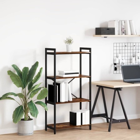 Estantería Roble ahumado 60 x 30 x 118 cm Madera contrachapada