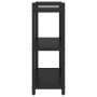 Estantería Roble negro 60 x 30 x 83 cm Madera contrachapada