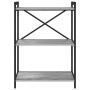 Estantería Gris sonoma 60 x 30 x 83 cm Madera contrachapada