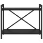 Estantería Roble negro 60 x 30 x 48.5 cm Madera contrachapada