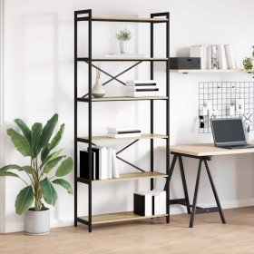 Estantería Roble Sonoma 80 x 30 x 188 cm Madera contrachapada en Librerías y estanterías | Comprar online en Foro24