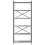 Estantería Gris sonoma 80 x 30 x 188 cm Madera contrachapada
