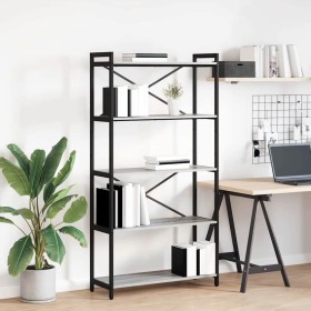 Estantería Gris sonoma 80 x 30 x 153 cm Madera contrachapada