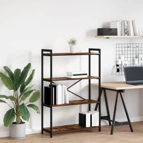 Estantería Roble ahumado 80 x 30 x 118 cm Madera contrachapada