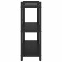 Estantería Roble negro 80 x 30 x 83 cm Madera contrachapada