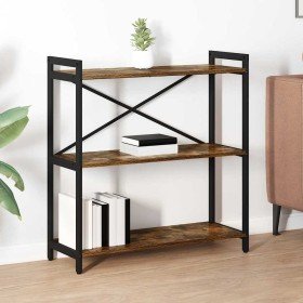 Estantería Roble ahumado 80 x 30 x 83 cm Madera contrachapada