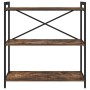 Estantería Roble ahumado 80 x 30 x 83 cm Madera contrachapada