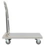 Silberner Gepäckwagen aus Edelstahl, 82x53x86 cm von vidaXL, Küchen- und Speisewagen - Ref: Foro24-50919, Preis: 125,79 €, Ra...