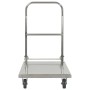 Silberner Gepäckwagen aus Edelstahl, 82x53x86 cm von vidaXL, Küchen- und Speisewagen - Ref: Foro24-50919, Preis: 125,79 €, Ra...
