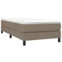 Taupe gray fabric bed frame 90x190 cm by vidaXL, Beds and slatted bases - Ref: Foro24-3120480, Price: 77,42 €, Discount: %