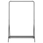 Perchero para ropa con estante Negro 100 x 56 x 154 cm Acero