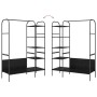 Perchero para ropa Negro 120 x 44 x 160 cm Madera contrachapada
