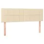Box spring bed with cream fabric mattress 140x190 cm by vidaXL, Beds and slatted bases - Ref: Foro24-3126242, Price: 411,48 €...