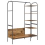 Perchero para ropa con estante Marrón 120 x 44 x 160 cm