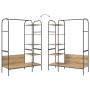 Perchero para ropa Beige 120 x 44 x 160 cm Madera contrachapada
