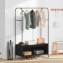 Perchero para ropa Negro 100 x 44 x 160 cm Madera contrachapada