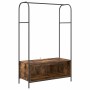Perchero para ropa con almacenamiento Marrón 100 x 44 x 160 cm