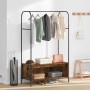 Perchero para ropa con almacenamiento Marrón 100 x 44 x 160 cm