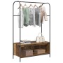 Perchero para ropa con almacenamiento Marrón 100 x 44 x 160 cm