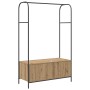 Perchero para ropa con almacenamiento Marrón 100 x 44 x 160 cm