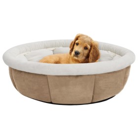 Cama para perros beige 70x70x26 cm