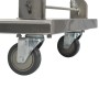Silberner Gepäckwagen aus Edelstahl, 82x53x86 cm von vidaXL, Küchen- und Speisewagen - Ref: Foro24-50919, Preis: 125,79 €, Ra...
