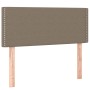 Box spring bed with mattress and LED lights taupe gray fabric 90x190 cm by vidaXL, Beds and slatted bases - Ref: Foro24-31330...
