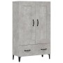 Betongraues Sperrholz-Sideboard 70x31x115 cm von vidaXL, Sideboards - Ref: Foro24-812577, Preis: 92,32 €, Rabatt: %