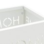 Soporte para sombrilla Blanco 15.5 x 15.5 x 49 cm Metal