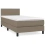 Box spring bed with taupe gray fabric mattress 90x190 cm by vidaXL, Beds and slatted bases - Ref: Foro24-3139861, Price: 313,...