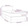 Box spring bed with taupe gray fabric mattress 90x190 cm by vidaXL, Beds and slatted bases - Ref: Foro24-3139861, Price: 313,...
