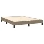 Box spring bed with taupe gray fabric mattress 140x190 cm by vidaXL, Beds and slatted bases - Ref: Foro24-3139973, Price: 410...