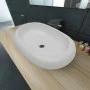 White ceramic oval washbasin 63x42 cm by vidaXL, Sinks - Ref: Foro24-140673, Price: 83,43 €, Discount: %