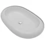 White ceramic oval washbasin 63x42 cm by vidaXL, Sinks - Ref: Foro24-140673, Price: 83,43 €, Discount: %